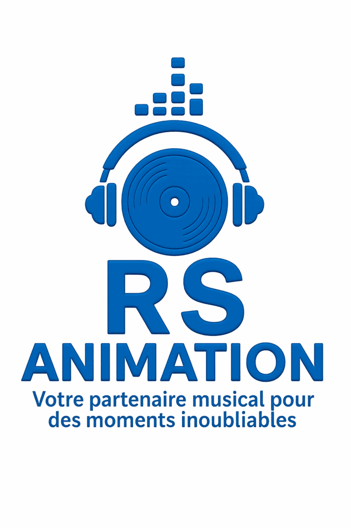 DJ RS ANIMATION – Logo officiel animation musicale en Haute-Savoie